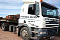 Photo of Moorhouse & Sons Transporter Vehicle loaded with sandstone for processing.